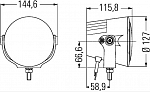 Фара дальнего света Luminator X LED (с чёрным кольцом) Ref. 37,5